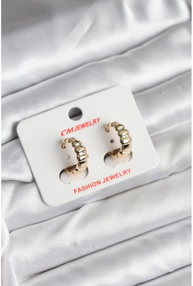 Shoecide 14k Gold Renk Kaplama Cm Kadın Küpe