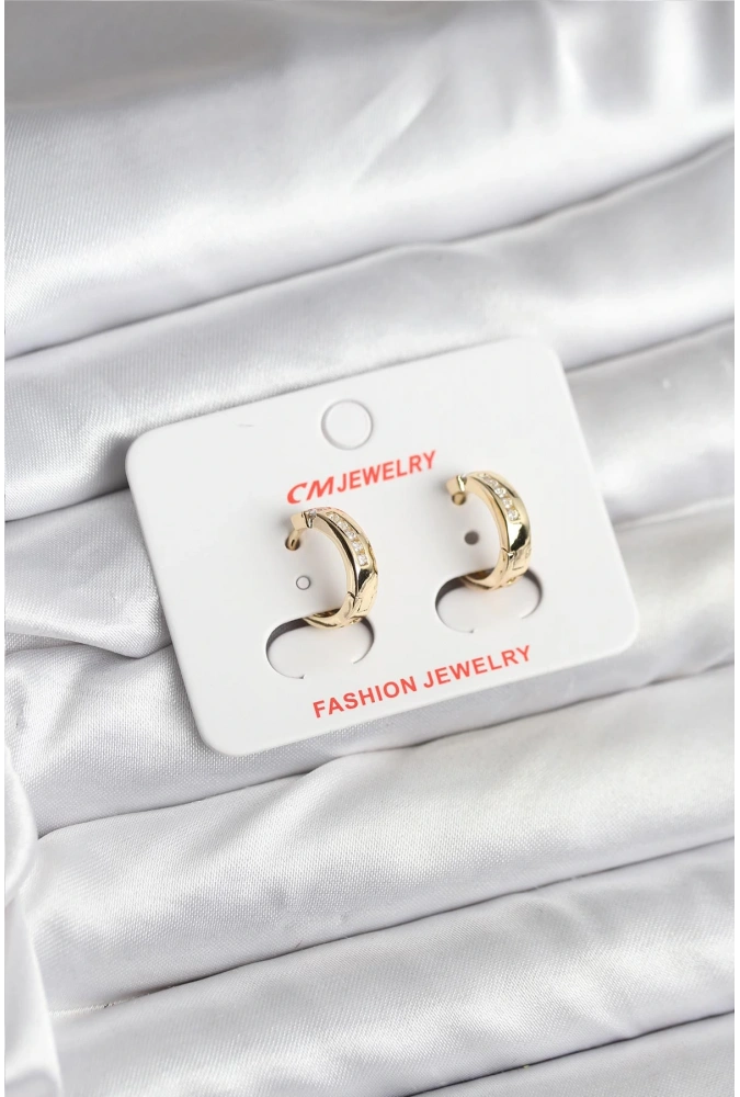 Shoecide 14k Gold Renk Kaplama Cm Kadın Küpe