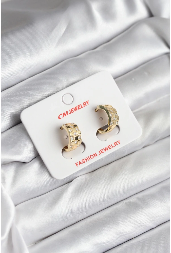 Shoecide 14k Gold Renk Kaplama Cm Kadın Küpe