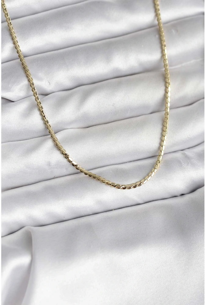 Shoecide 14k Gold Renk Kaplama Ezme Zincir Model Cm Kadın Kolye