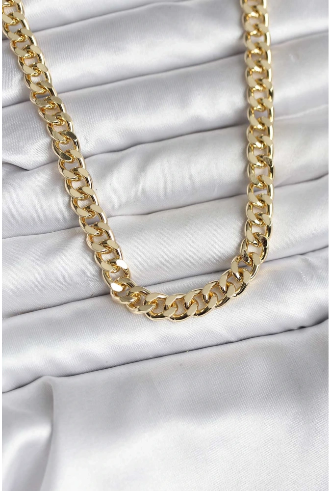 Shoecide 14k Gold Renk Kaplama Kalın Zincir Model Cm Kadın Kolye