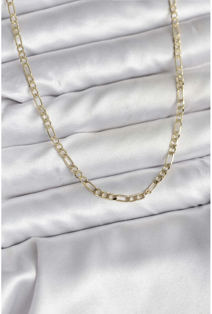 Shoecide 14k Gold Renk Kaplama Kuşgözü Zincir Model Pirinç Cm Kadın Kolye