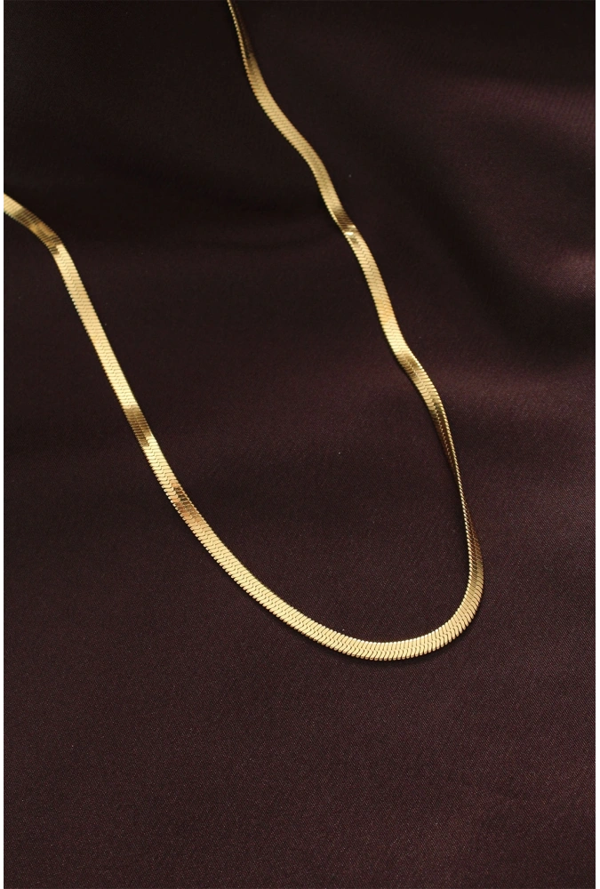 Shoecide 316l Çelik Altın Renk 60 Cm İtalyan Zincir Kolye