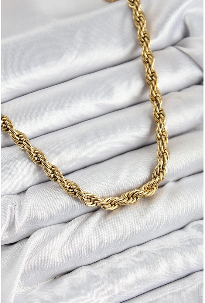 Shoecide 316l Çelik Burgu Model Gold Renk Kadın Kolye