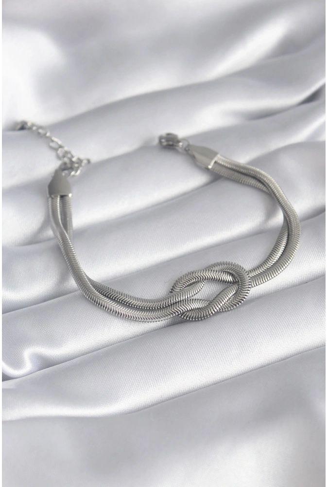 Shoecide 316l Çelik Çelik Gold Renk İtalyan Zincir Düğüm Model Kadın Bileklik