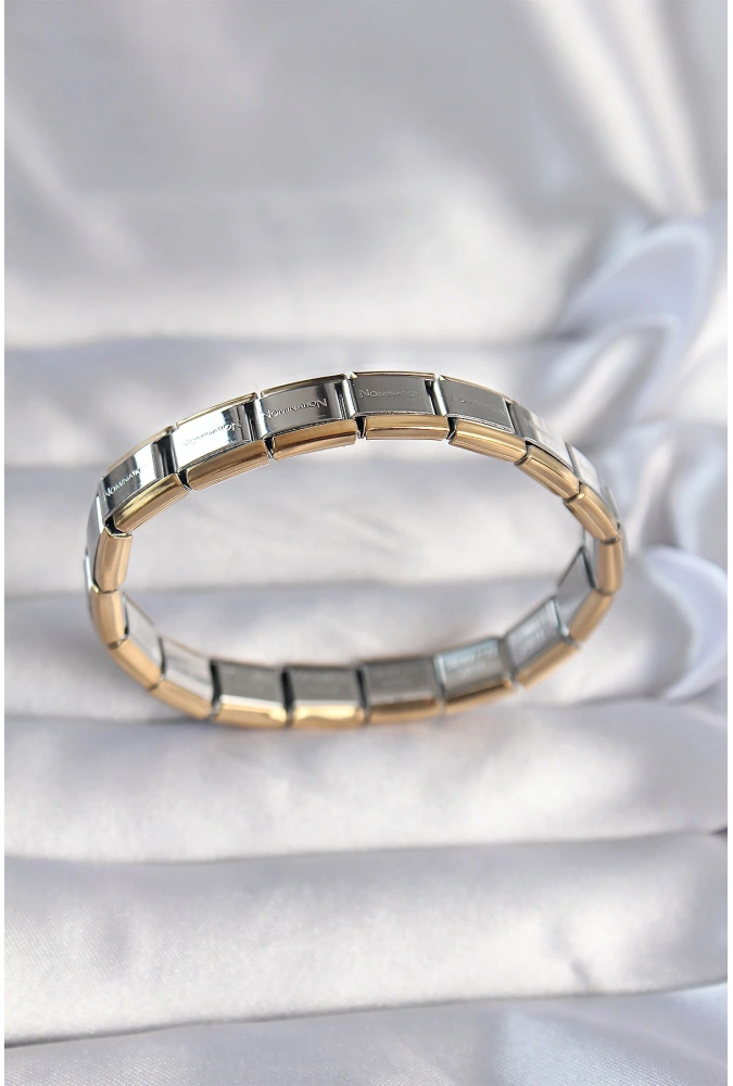 Shoecide 316l Çelik Çift Renk Yazılı Nomination Bileklik