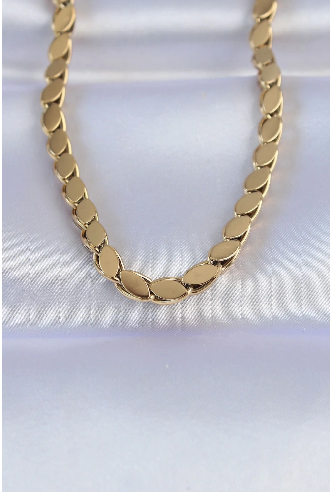 Shoecide 316l Çelik Gold Renk Arpa Model Kolye