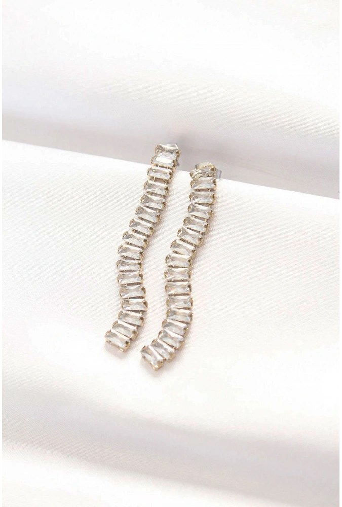 Shoecide 316l Çelik Gold Renk Su Yolu Küpe