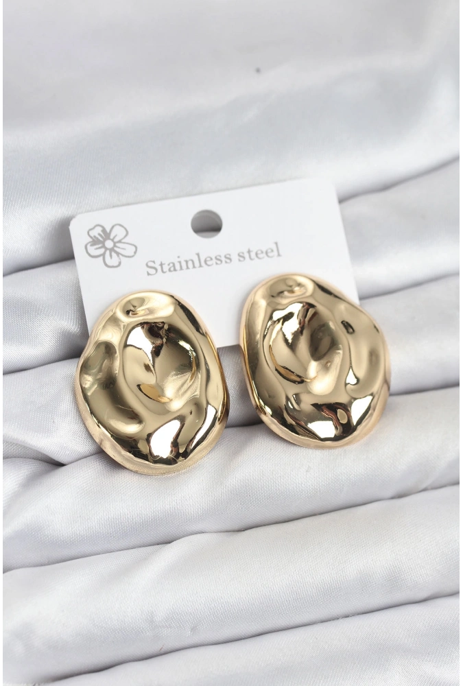 Shoecide 316l Çelik Gold Renk Vintage Model Kadın Küpe