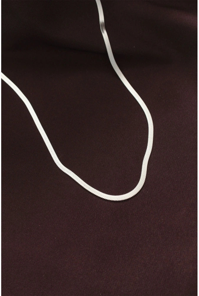 Shoecide 316l Çelik Gümüş Renk 60 Cm İtalyan Zincir Kolye