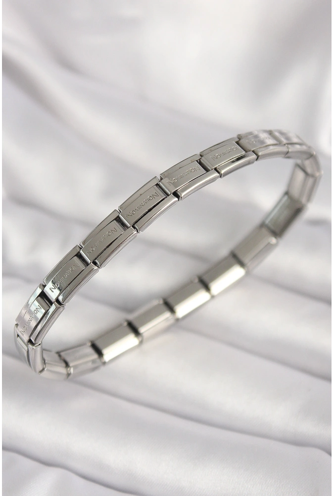 Shoecide 316l Çelik Gümüş Renk İnce Yazılı Nomination Kadın Bileklik