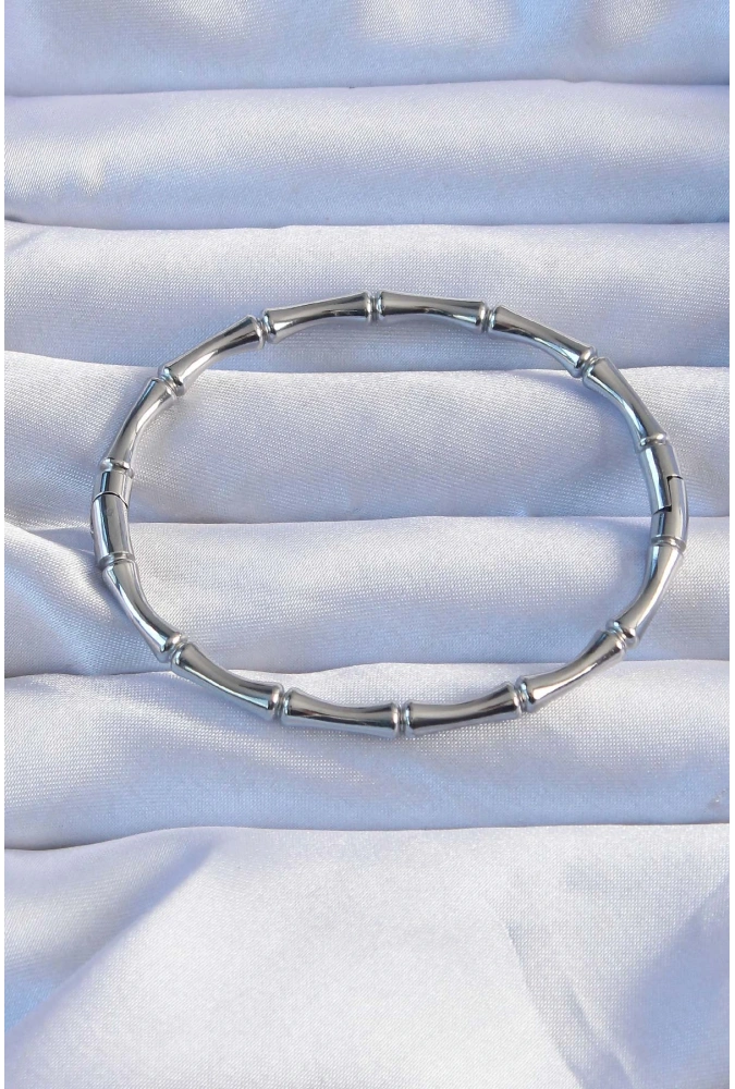 Shoecide 316l Çelik Gümüş Renk Kemik Model Bileklik