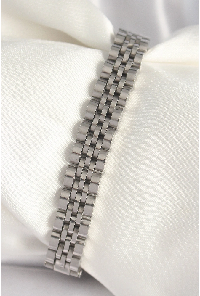 Shoecide 316l Çelik Gümüş Renk Zincir Model Erkek Bileklik