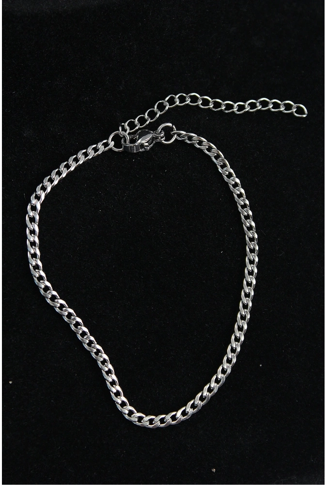 Shoecide 316l Çelik İnce Klasik Model Gümüş Renk Erkek Bileklik