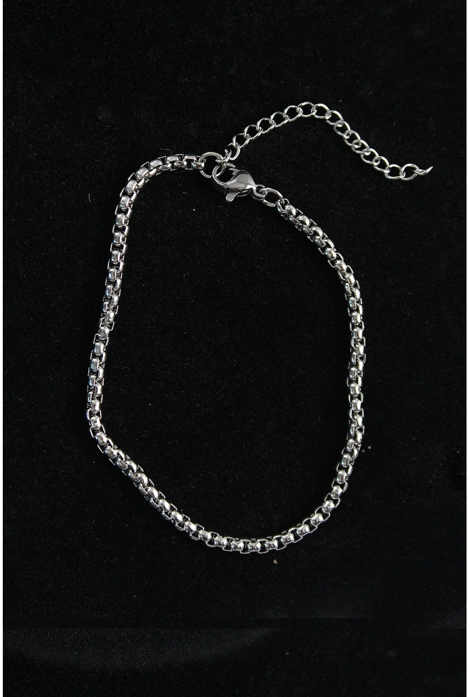 Shoecide 316l Çelik Örgü Model Gümüş Renk Erkek Bileklik