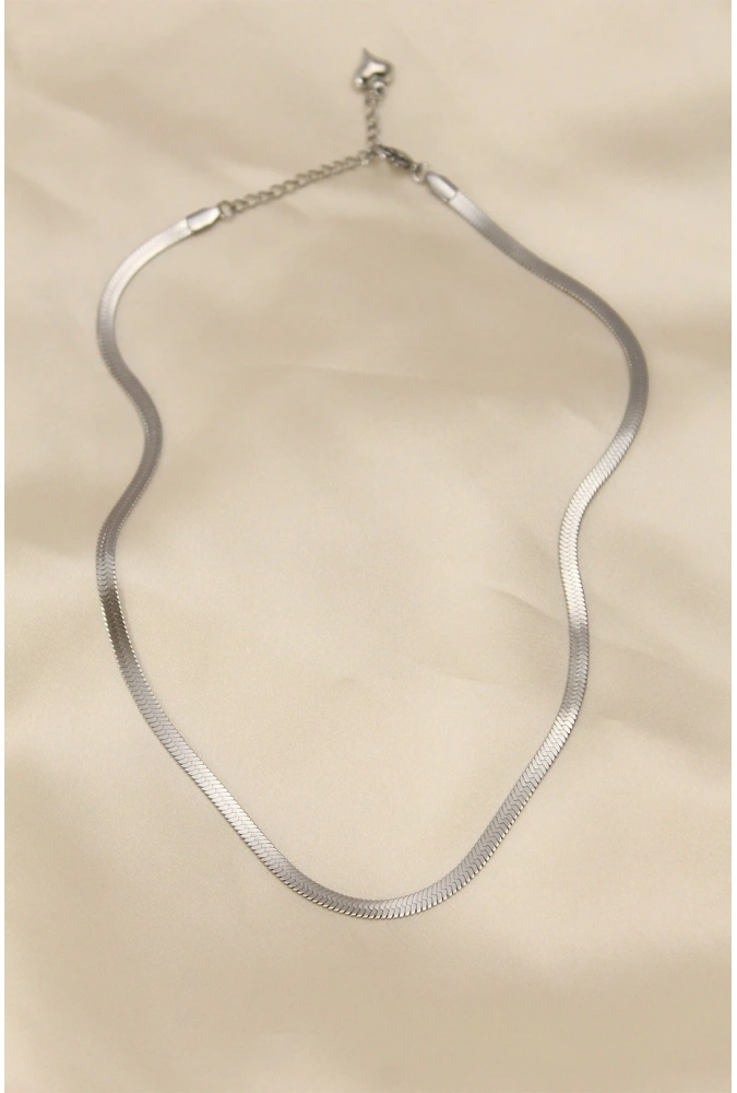 Shoecide 316l Çelik Silver Renk 45 Cm İtalyan Zincir Model Kadın Kolye