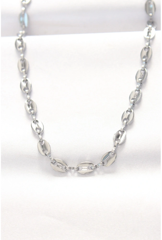 Shoecide 316l Çelik Silver Renk Gemici Zincir Kolye