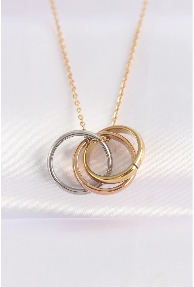 Shoecide 316l Çelik Zincir Çoklu Renk Model Kolye