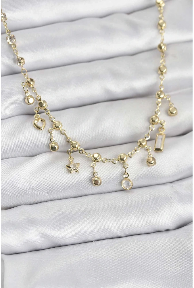 Shoecide 316l Çelik Zincir Gold Renk Kolye