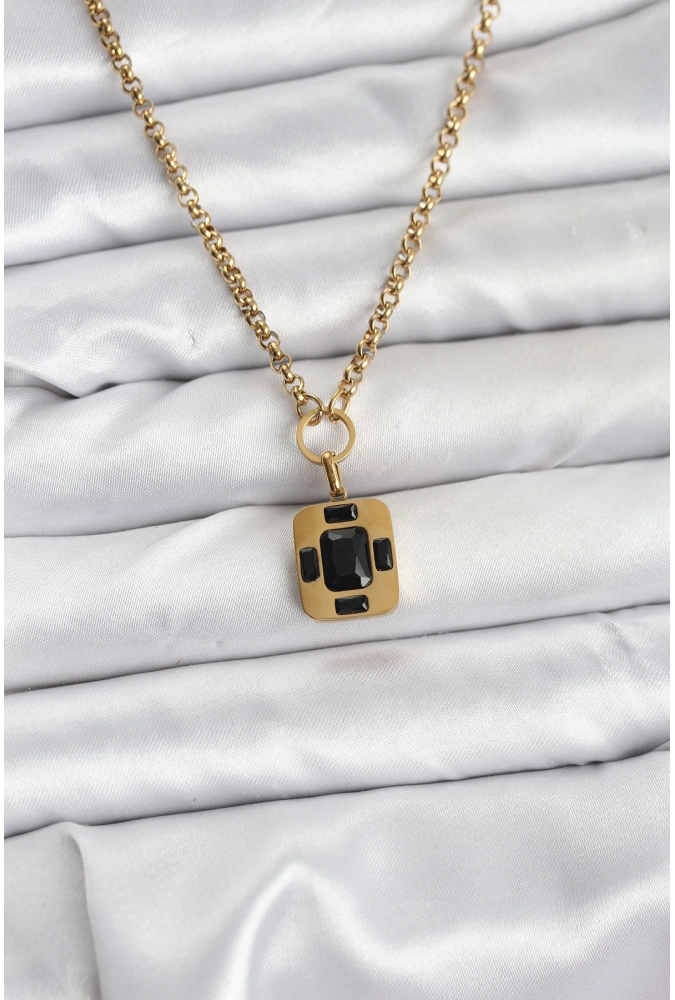 Shoecide 316l Çelik Zincir Gold Renk Vintage Model Kadın Kolye