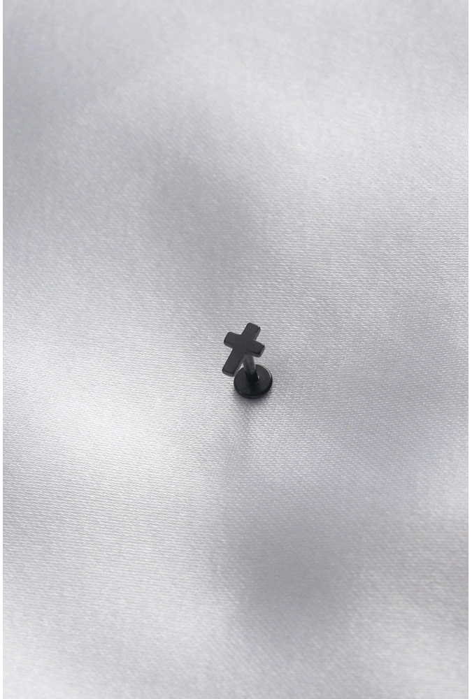 Shoecide 316l Cerrahi Çelik Siyah Renk Tragus Piercing