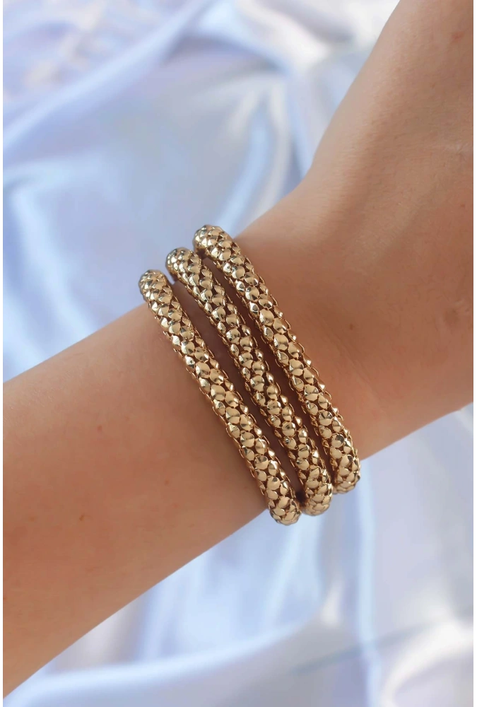 Shoecide Altın Renk Çoklu Kadın Bileklik