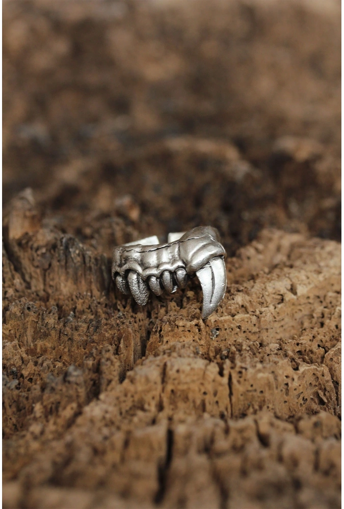 Shoecide Ayarlanabilir Diş Tasarımlı Erkek Yüzük