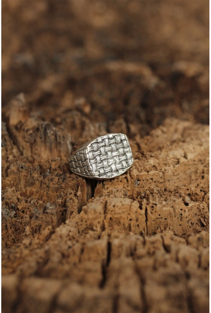 Shoecide Ayarlanabilir Motifli Erkek Yüzük