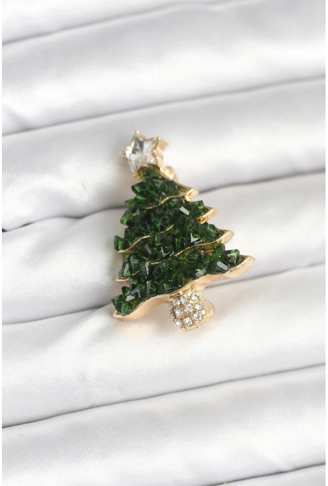 Shoecide Çam Ağacı Model Yılbaşı Temalı Broş