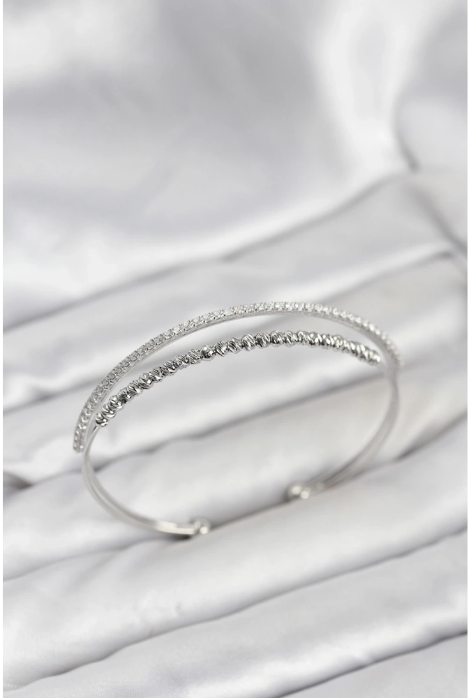 Shoecide Dorika Model Pirinç Gümüş Renk Kadın Bileklik