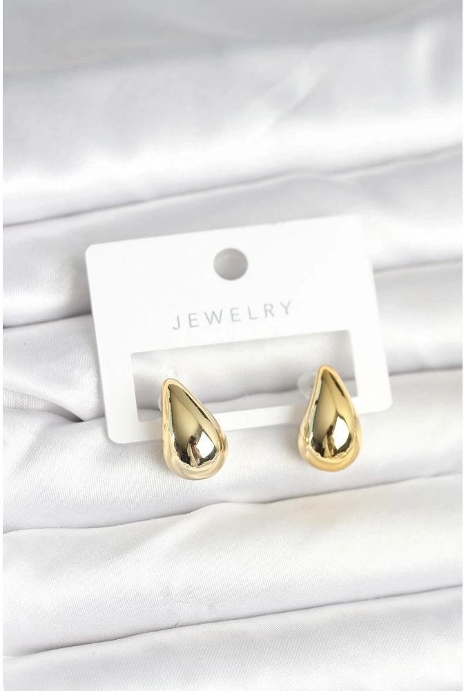 Shoecide Gold Renk Damla Küpe 17 Mm