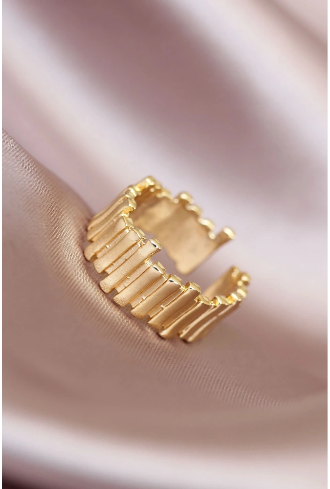 Shoecide Gold Renk Metal Ayarlamalı Kadın Yüzük