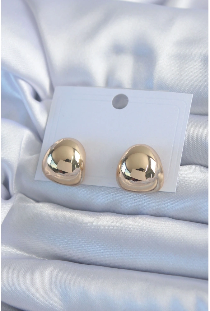 Shoecide Gold Renk Pirinç Kadın Küpe