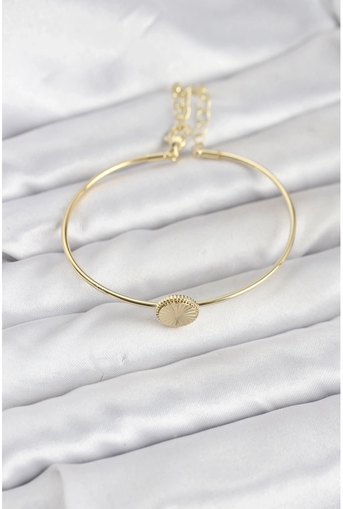 Shoecide Gold Renk Pirinç Model Kadın Bileklik