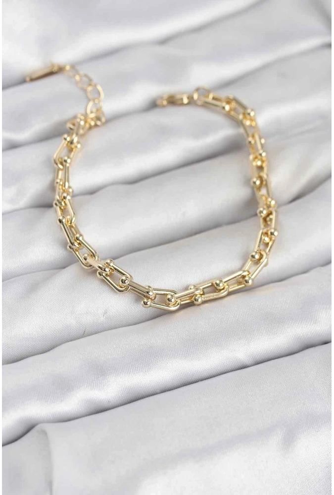 Shoecide Gold Renk Tifani Model Pirinç Kadın Bileklik