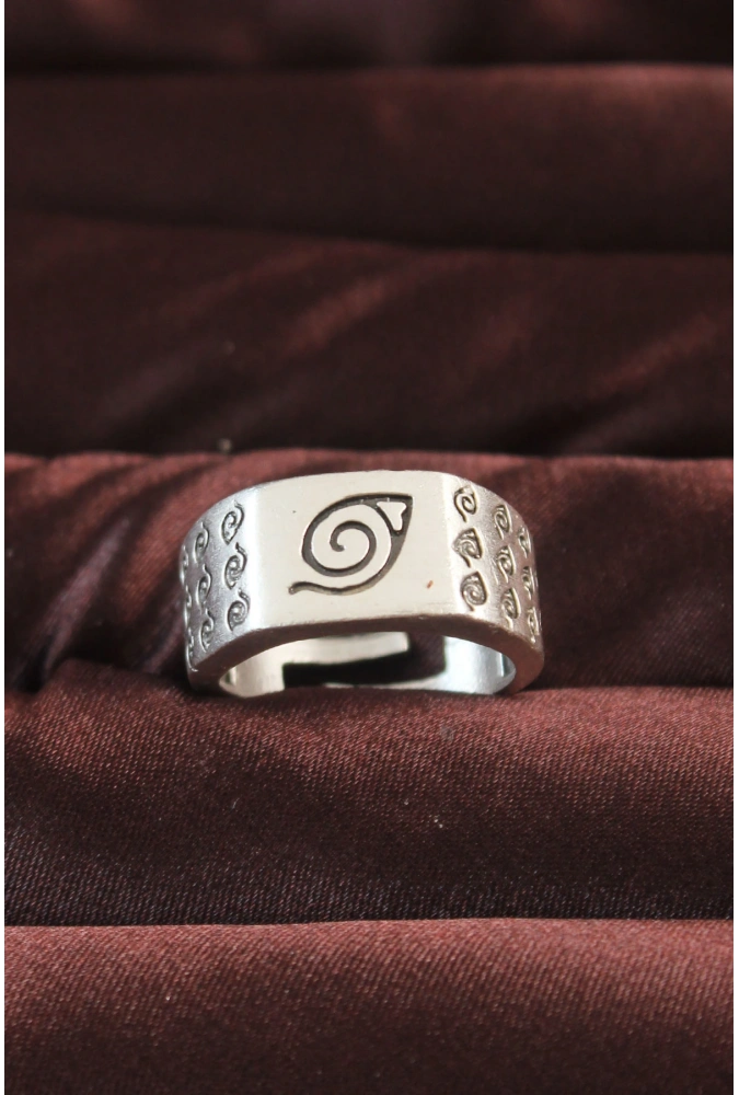 Shoecide Gümüş Renk Motifli Ayarlamalı Erkek Yüzük