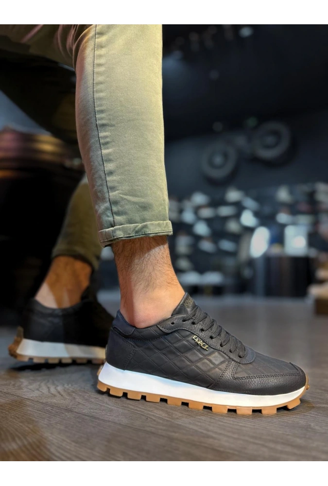 Shoecide Günlük Ayakkabı 002 Kapitone Siyah