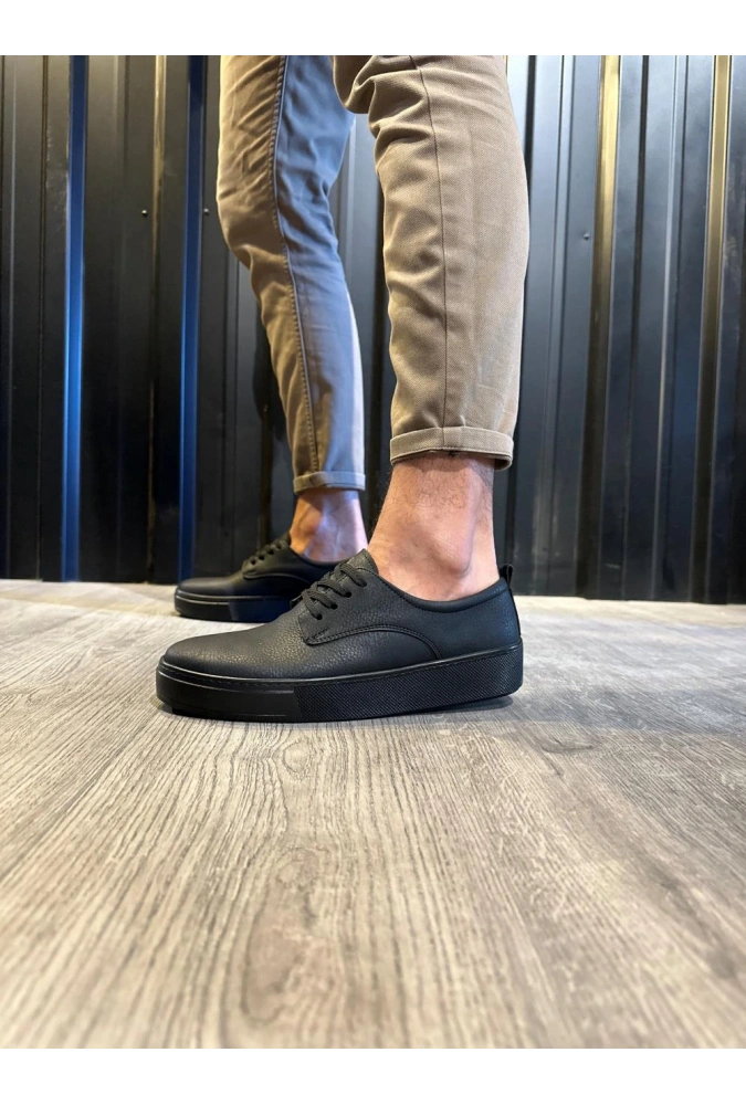 Shoecide Günlük Ayakkabı 077 Siyah (siyah Taban)