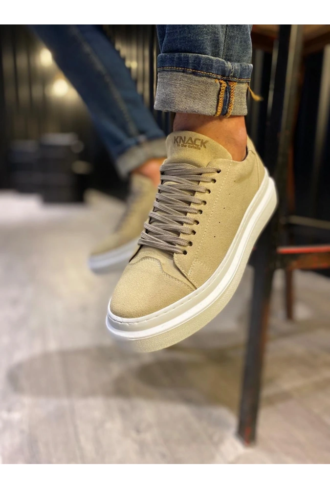 Shoecide Günlük Ayakkabı 421 Vizon Süet