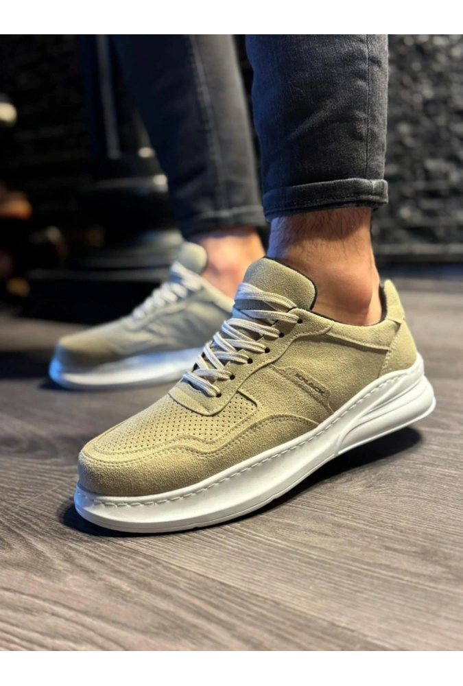 Shoecide Günlük Ayakkabı 707 Vizon Süet