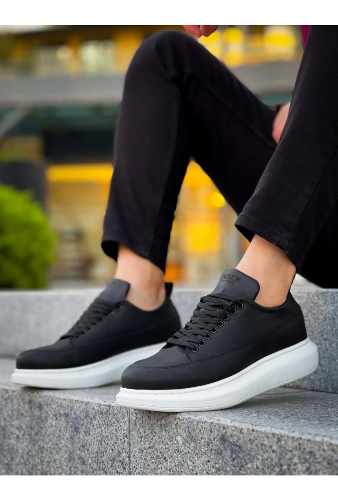 Shoecide Günlük Ayakkabı 814 Siyah (beyaz Taban)