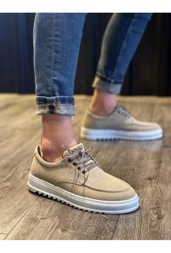 Shoecide Günlük Ayakkabı T12 Vizon Süet