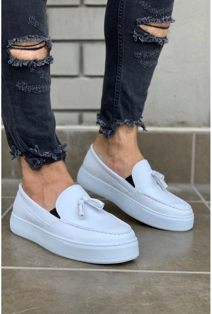 Shoecide Günlük Spor Klasik Ayakkabı 717 Beyaz