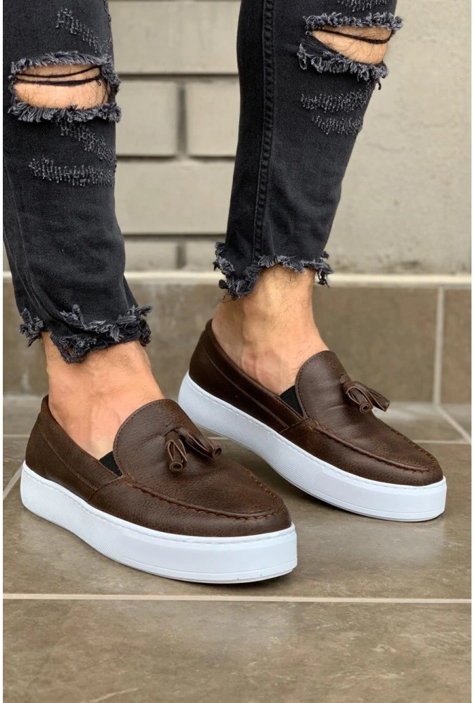 Shoecide Günlük Spor Klasik Ayakkabı 717 Kahverengi