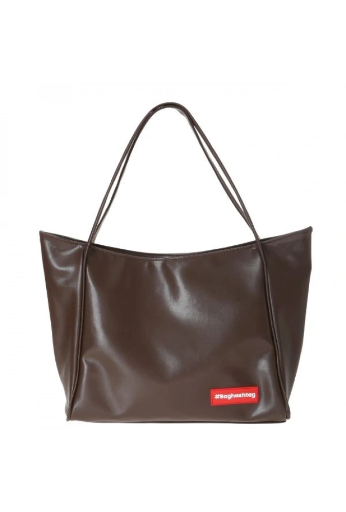 Shoecide Kahverengi Soft Deri Fermuarlı Çanta