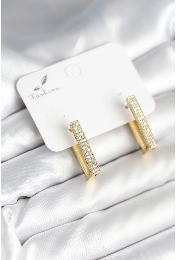 Shoecide Kare Zirkon Taşlı Kadın Küpe