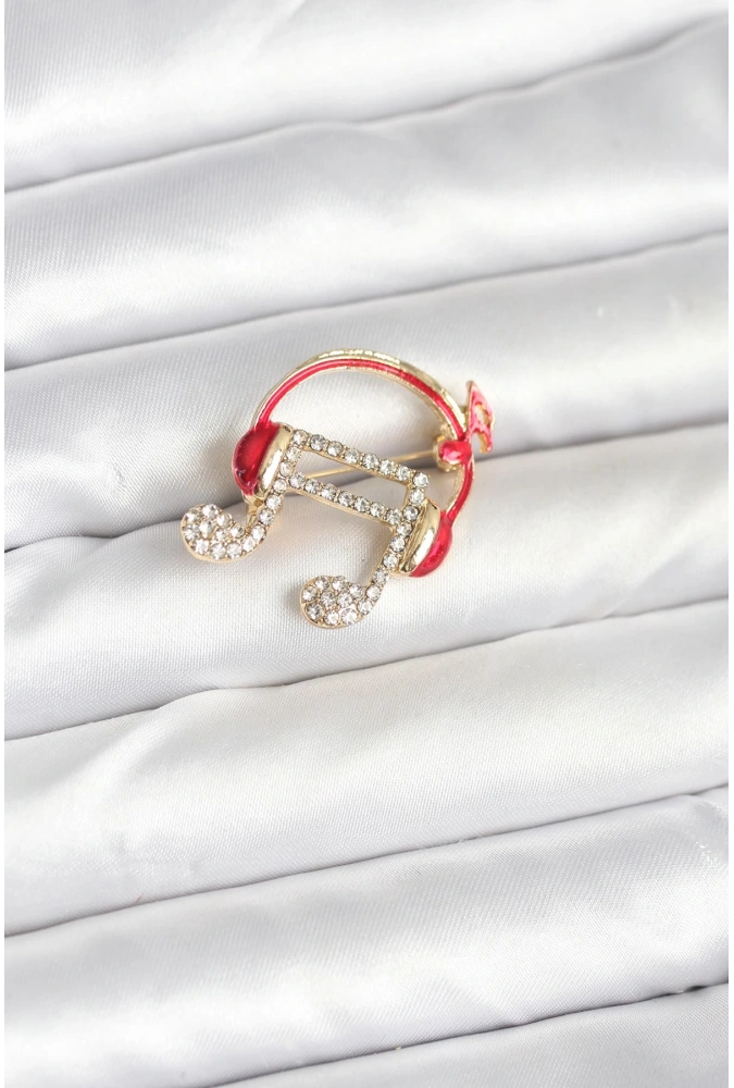 Shoecide Kulaklıklı Nota Model Broş