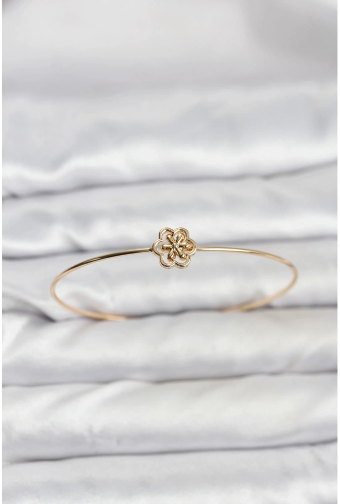 Shoecide Lotus Model Gold Renk Bileklik