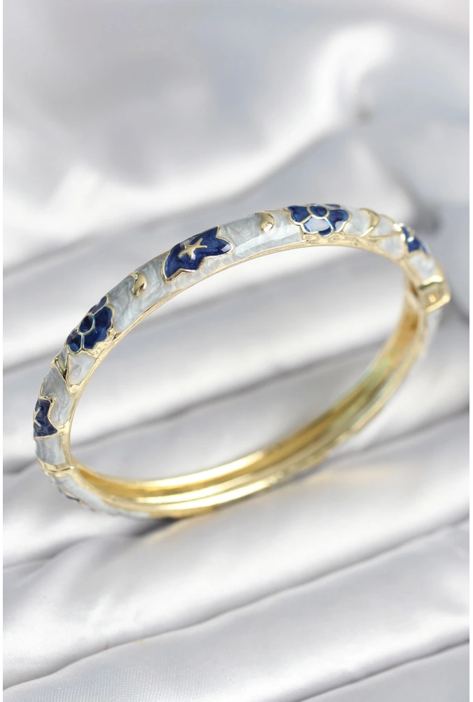 Shoecide Mavi Renk Detaylı Mineli Kelepçe