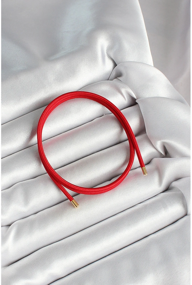 Shoecide Mıknatıslı  Koyu Kırmızı Renk Sarmal Kadın Bileklik